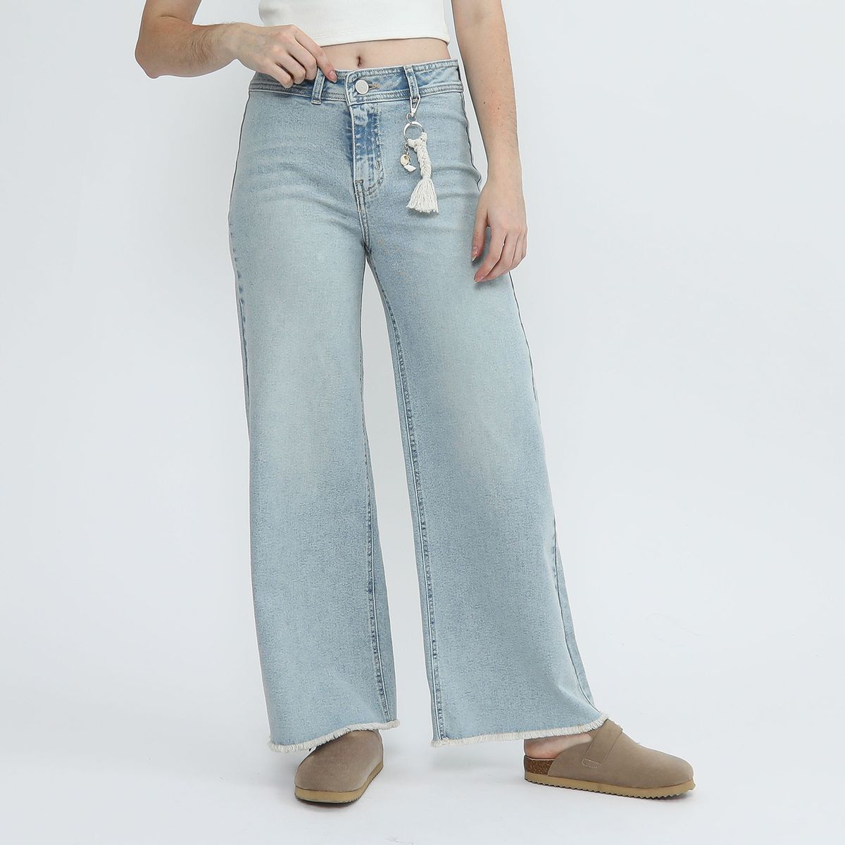 DOO AUSTRALIA - Jean Wide Leg Tiro Medio Mujer Doo Australia