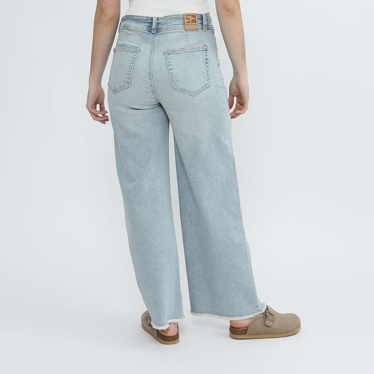 DOO AUSTRALIA - Jean Wide Leg Tiro Medio Mujer Doo Australia