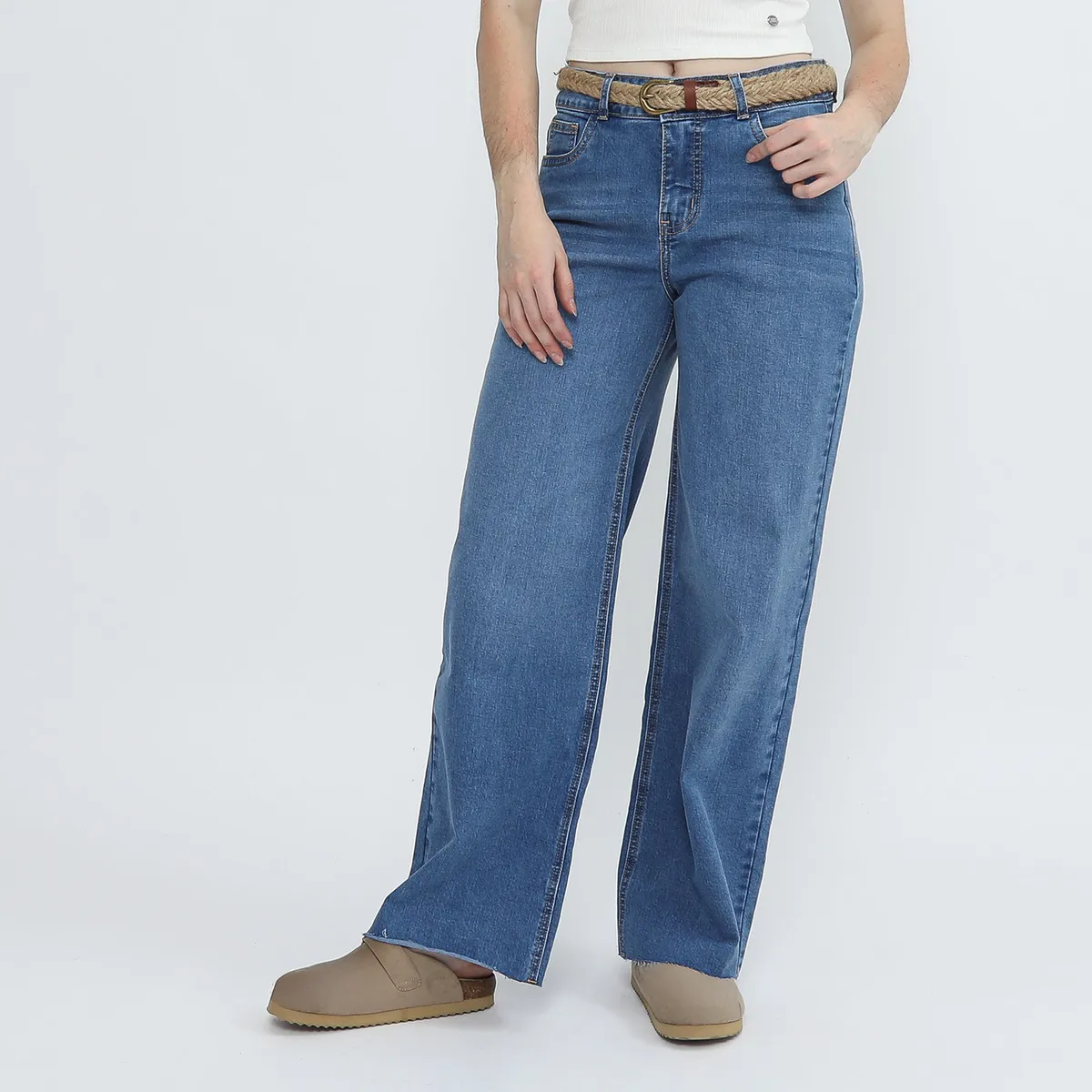 DOO AUSTRALIA - Jean Straight Tiro Medio Mujer Doo Australia