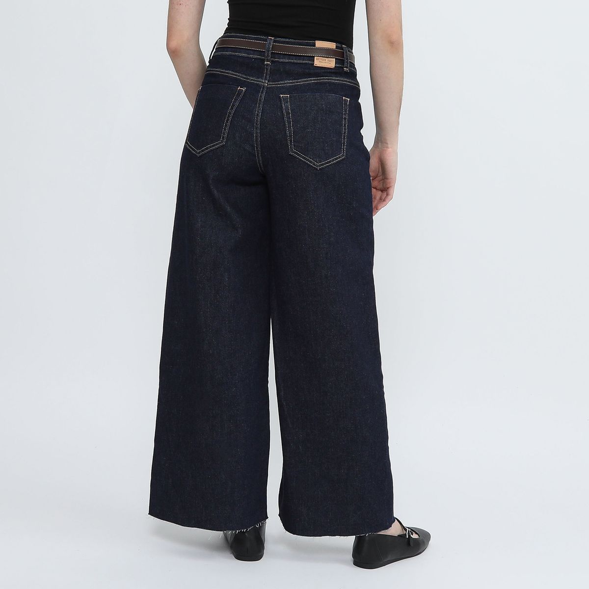 AMERICAN ABBEY - Jean Wide Leg Tiro Medio Mujer American Abbey