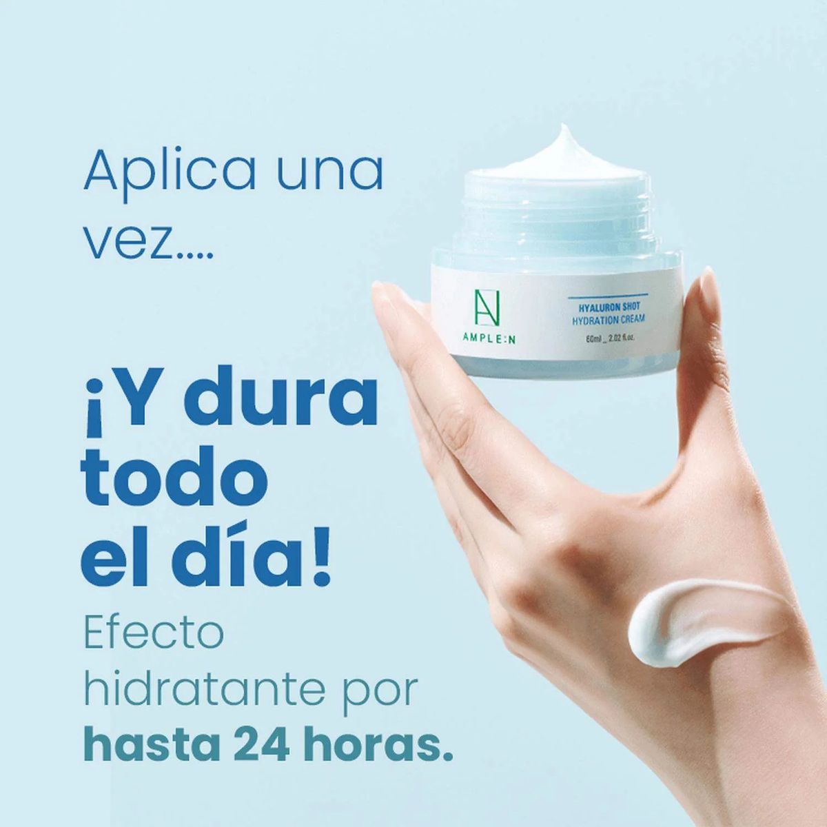 AMPLEN - Crema Hidratante Facial Intensa con Ácido Hialurónico 