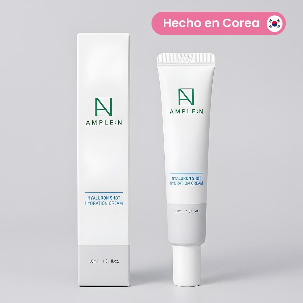 AMPLEN - Crema Hidratante con Ácido Hialurónico y Ceramidas (60 ml) 