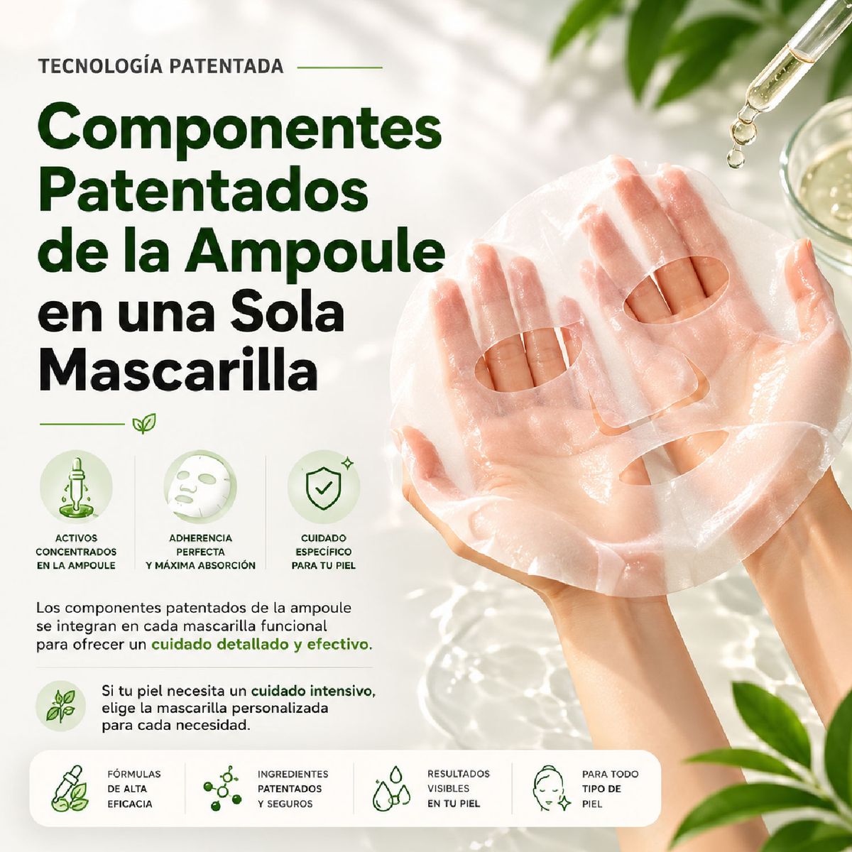 AMPLEN - Mascarilla Antiedad con Péptidos 