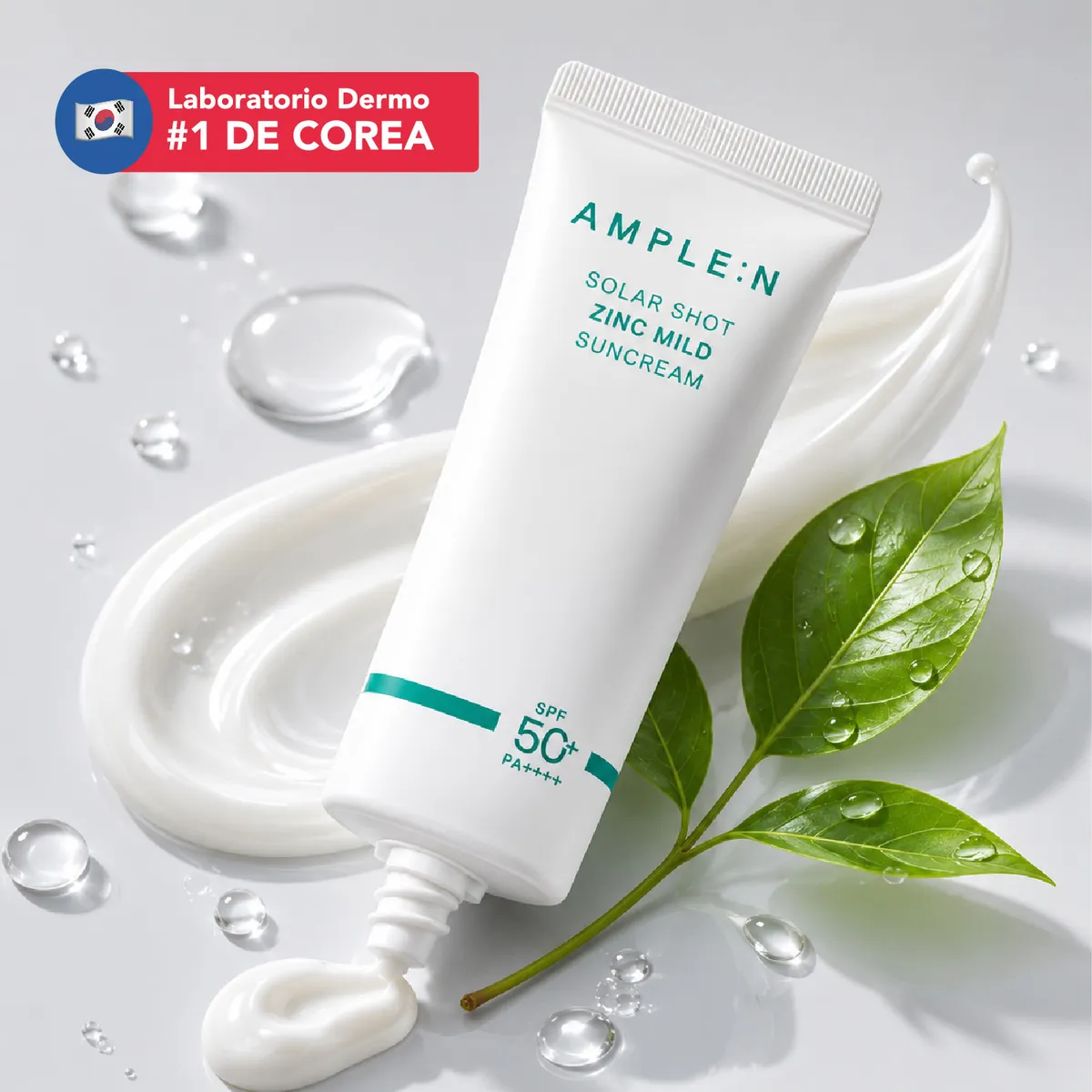 AMPLEN - Protector Solar Mineral con Zinc SPF 50+ PA++++