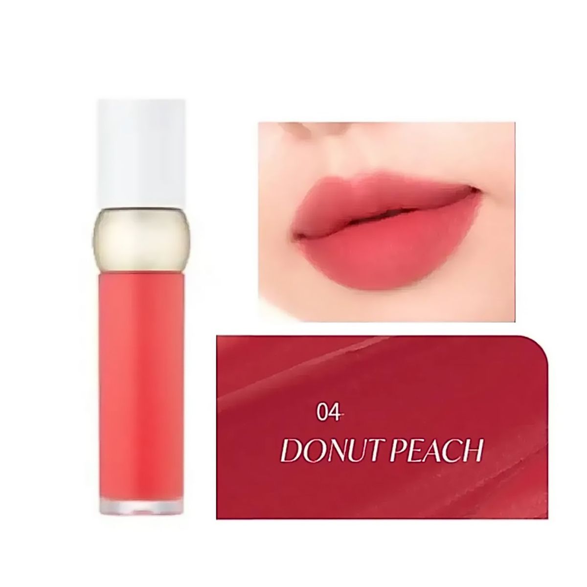 FMGT - Tinte Labial Mate Vegano de Larga Duración  04 DONUT PEACH