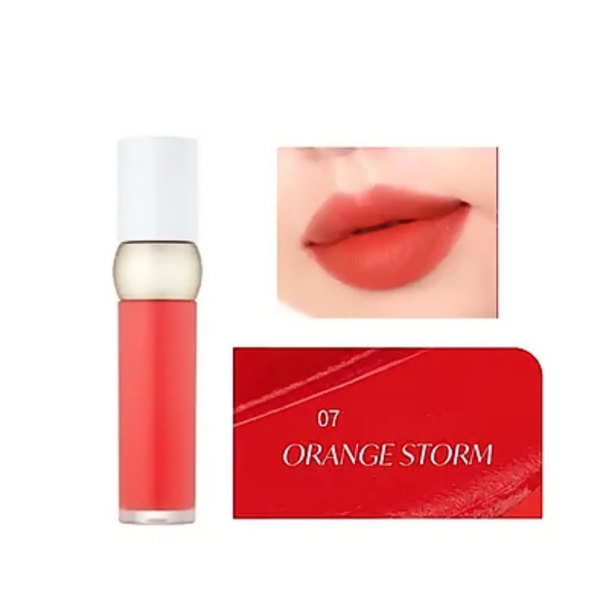 FMGT - Tinte Labial Mate Vegano de Larga Duración  07 ORANGE STORM