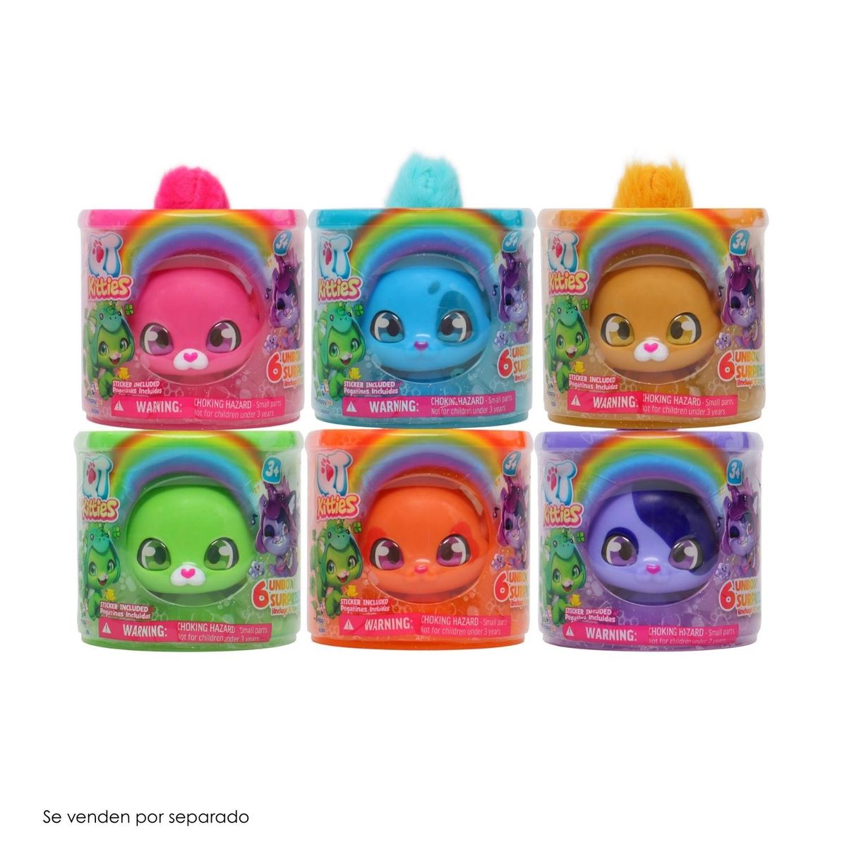 QT KITTIES - Figuras Kitties Rainbow