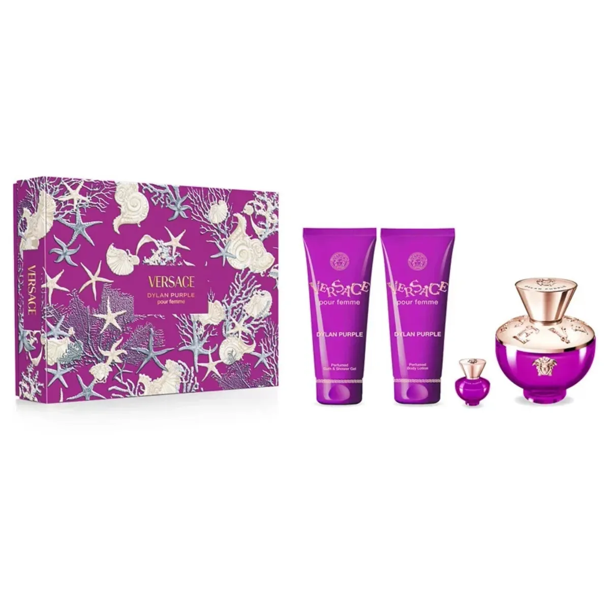 VERSACE - Est Dylan Purple Edp 100ml+ Bodylotion + Shower Gel + Edp5ml