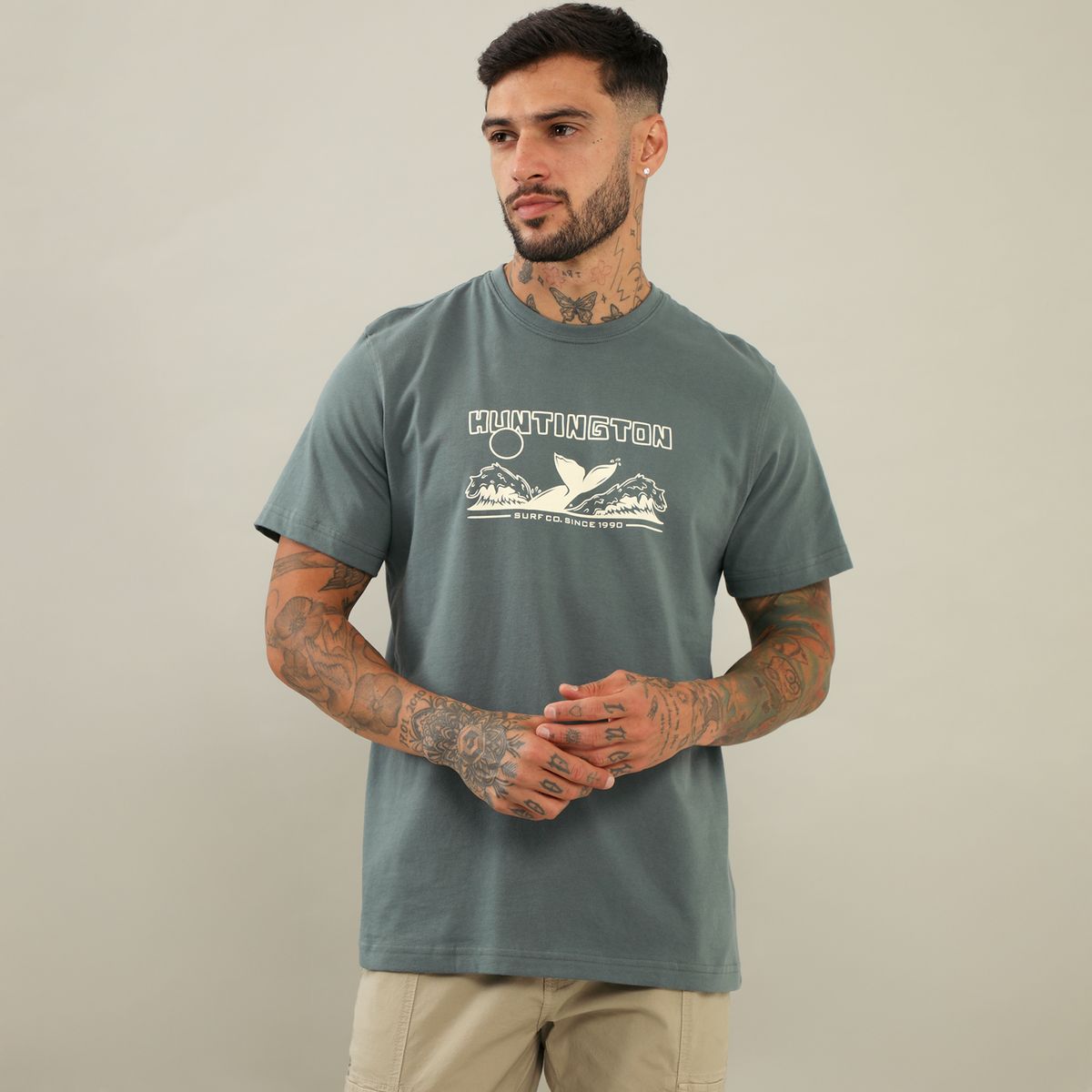 HUNTINGTON - Polo Manga Corta Casual Regular Fit Hombre