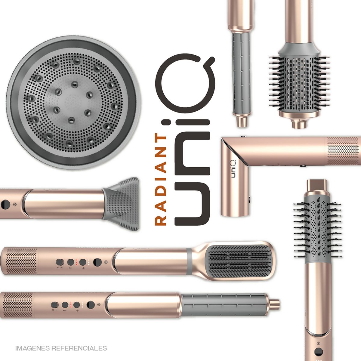 GAMA - Multistyler Gama Uniq Radiant 9 En 1 | Seca, Alisa, Ondula Y Más