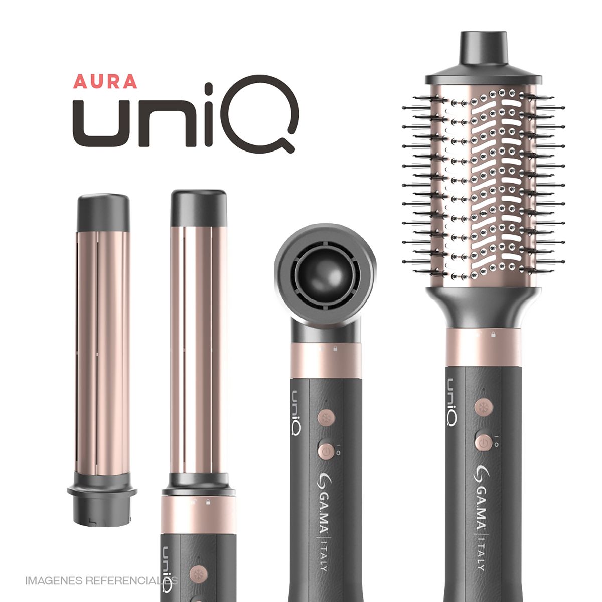 GAMA - Multistyler Gama Uniq Aura 4 En 1 | Seca, Alisa, Ondula Y Más