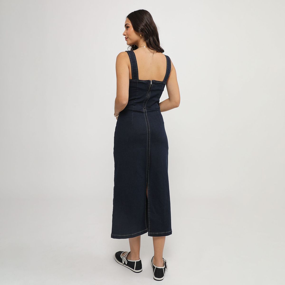 SYBILLA - Vestido Denim Largo Mujer Sybilla