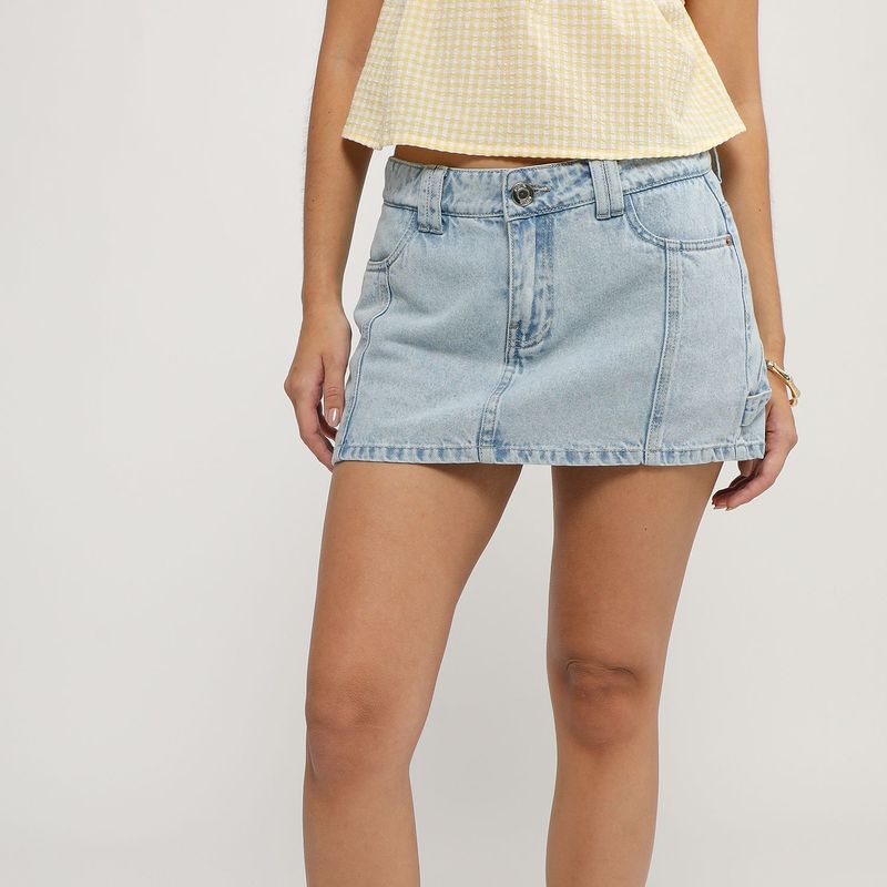 SYBILLA - Falda Denim Mini Mujer Sybilla
