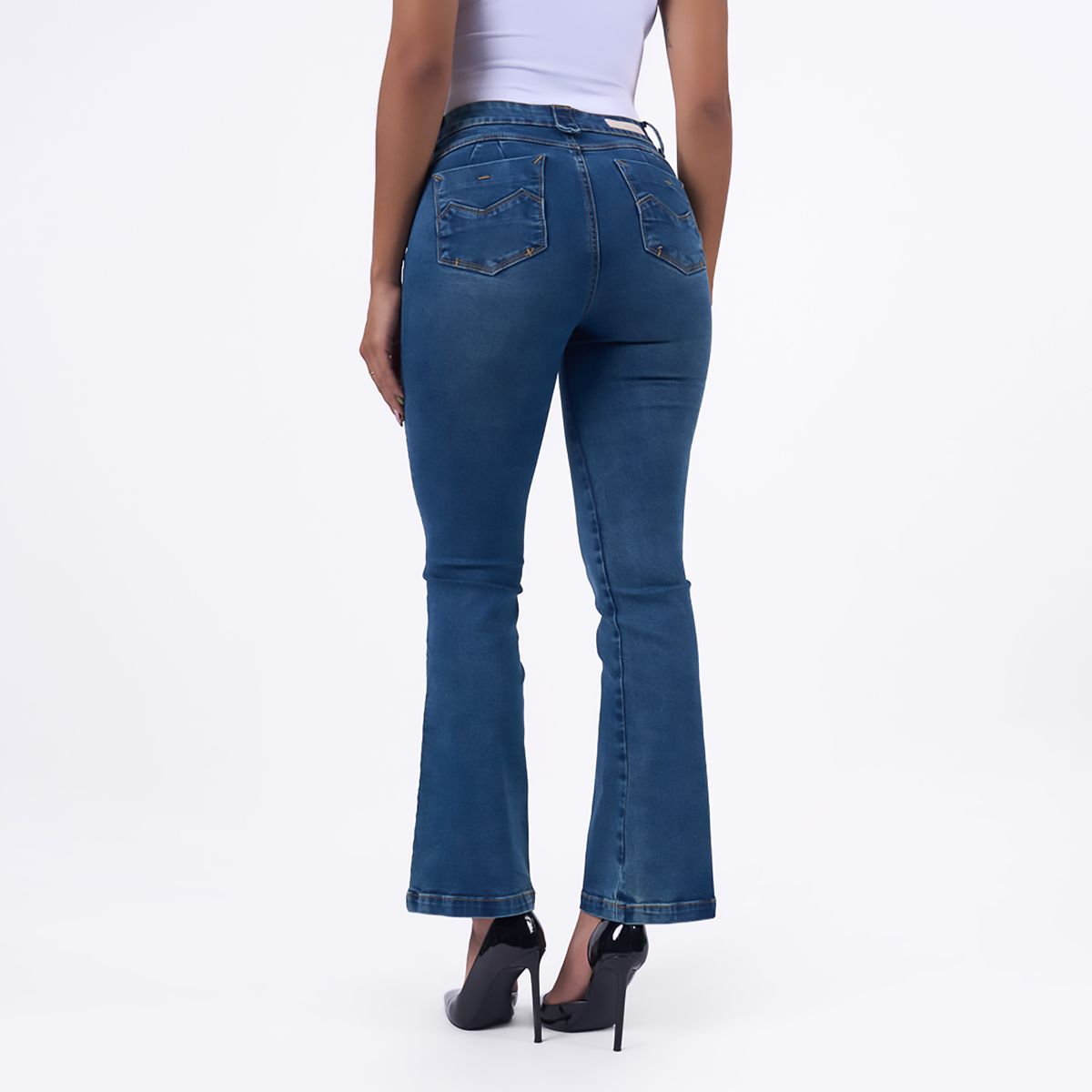 TAYSSIR - Jean Boot Cut Tiro Alto Mujer Tayssir