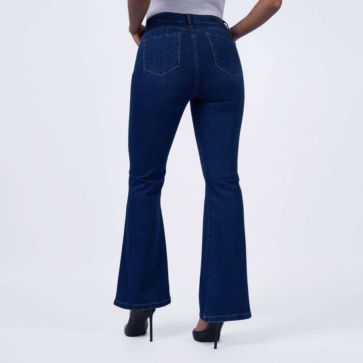 TAYSSIR - Jean Flare Tiro Alto Mujer Tayssir