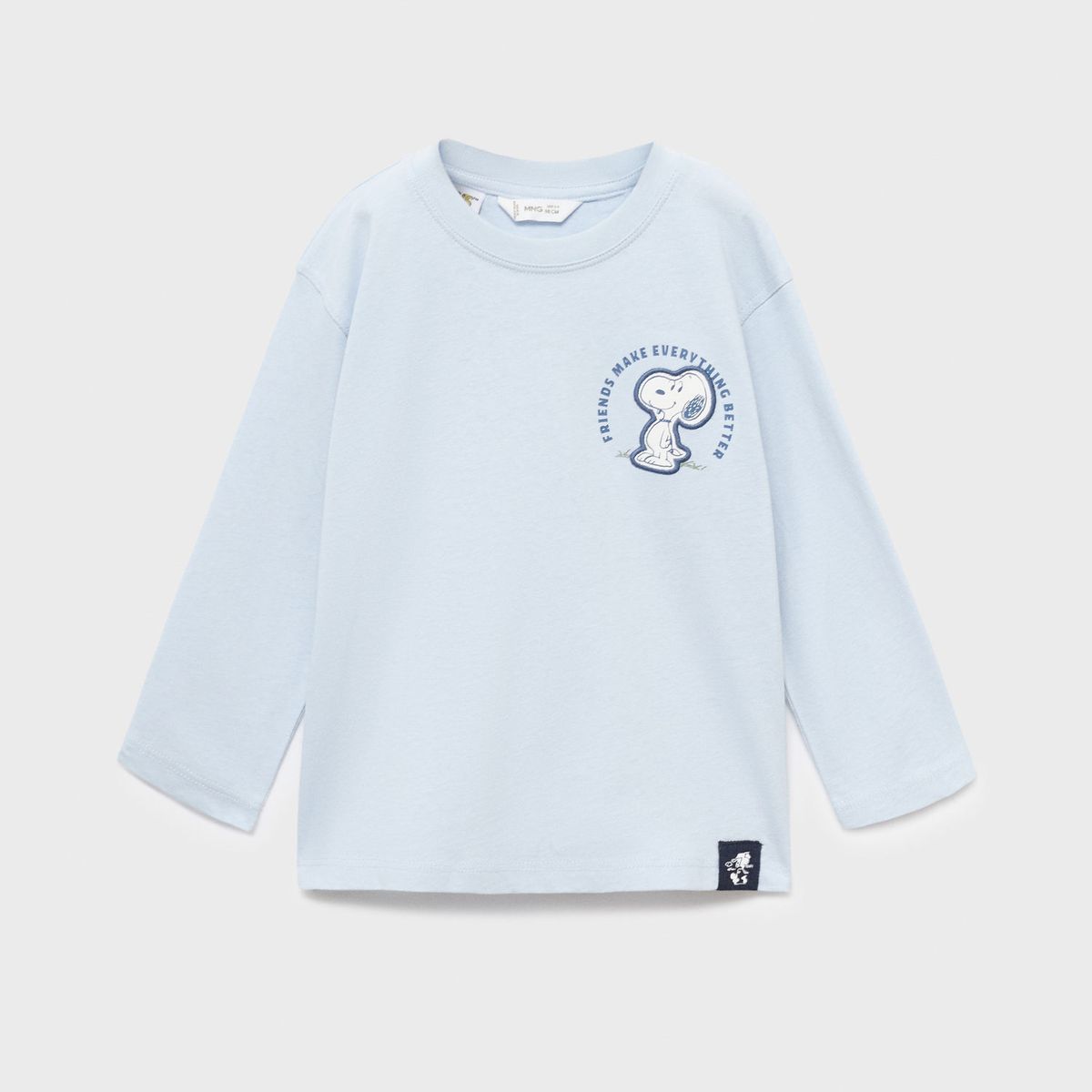 MANGO KIDS - Polo Bebé Niño Manga Larga Algodón Snoopy Mango Kids