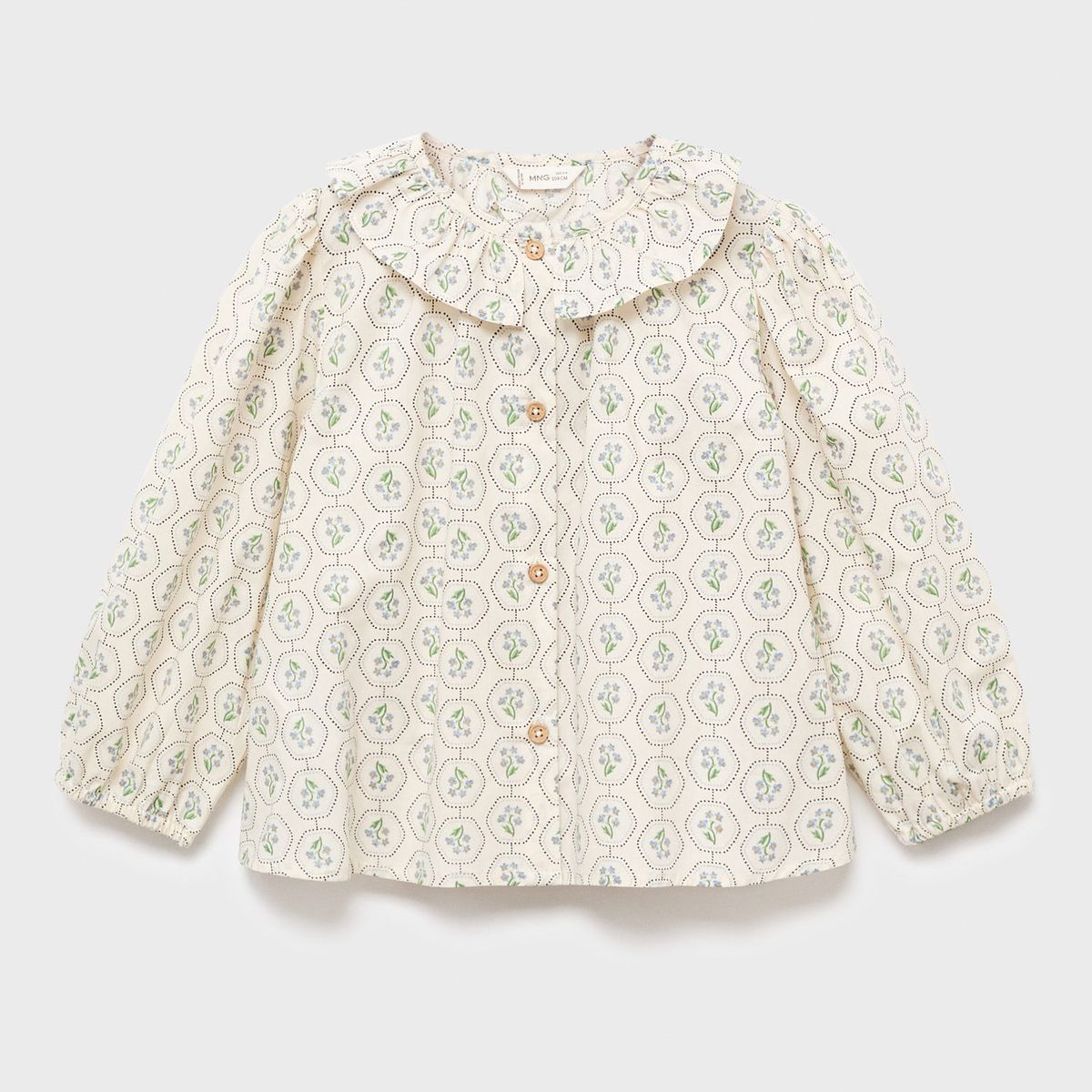 MANGO KIDS - Blusa Bebé Niña Manga Larga Algodón Mango Kids