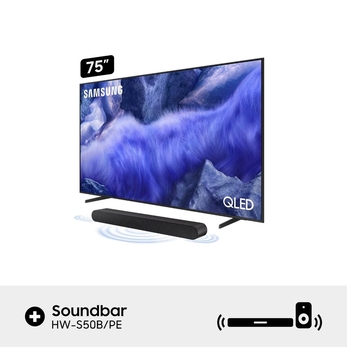 SAMSUNG - Televisor 75" Qled Qef1 Smart Tv (2025) + Soundbar S50b