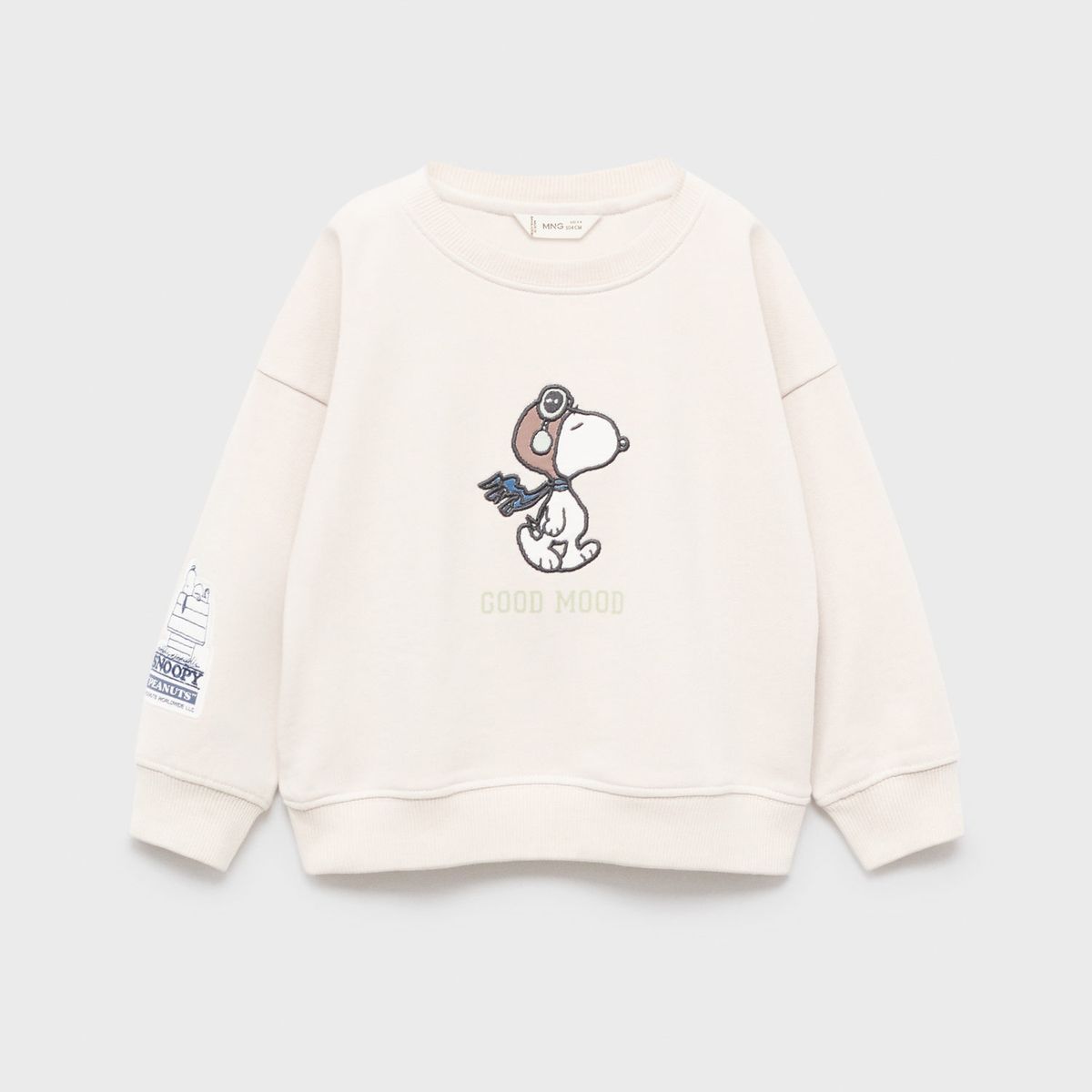 MANGO KIDS - Polera Bebé Niño Algodón Snoopy Mango Kids