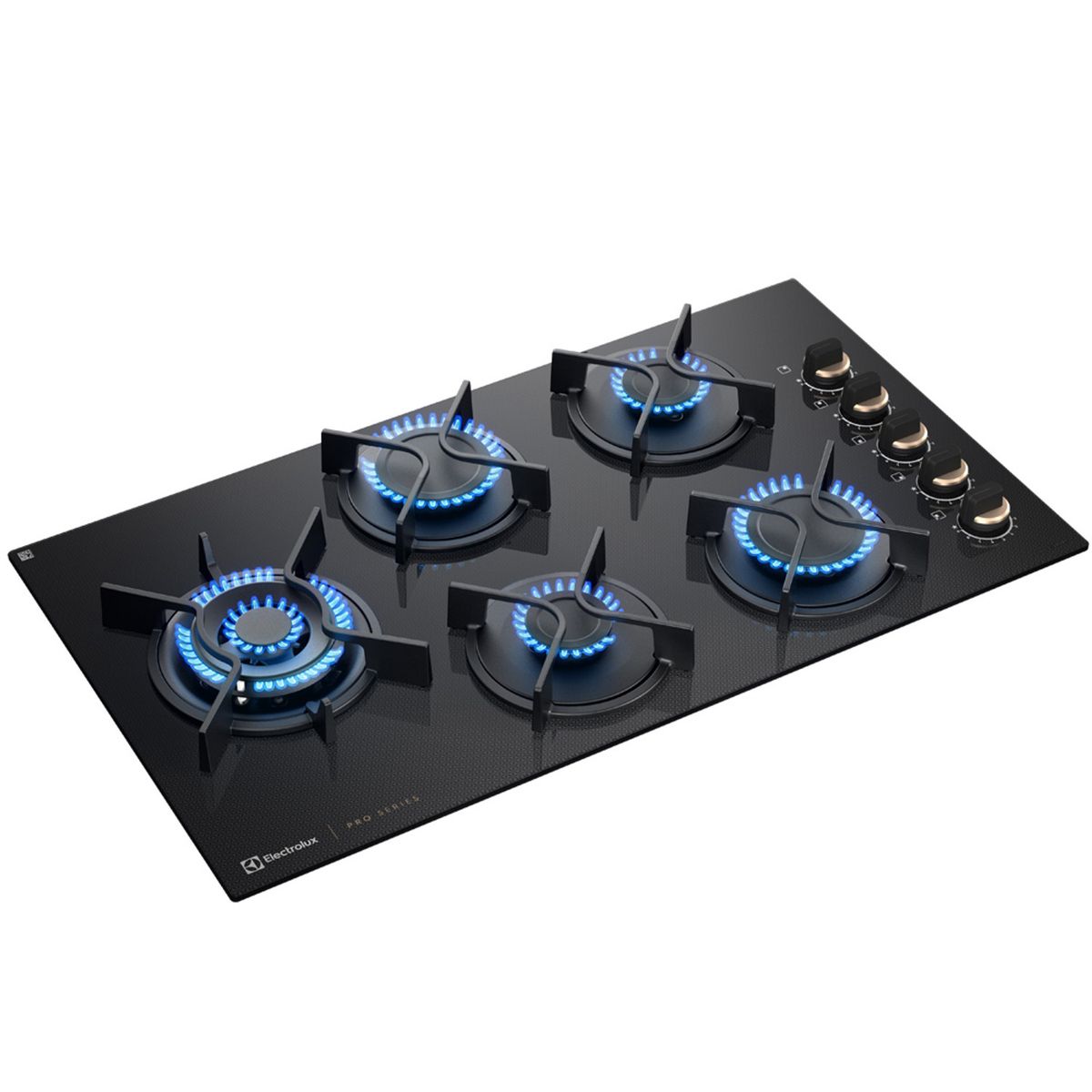 Electrolux - Encimera Empotrable Gas 5q Triple Llamna 75cm Vn Ke5ps