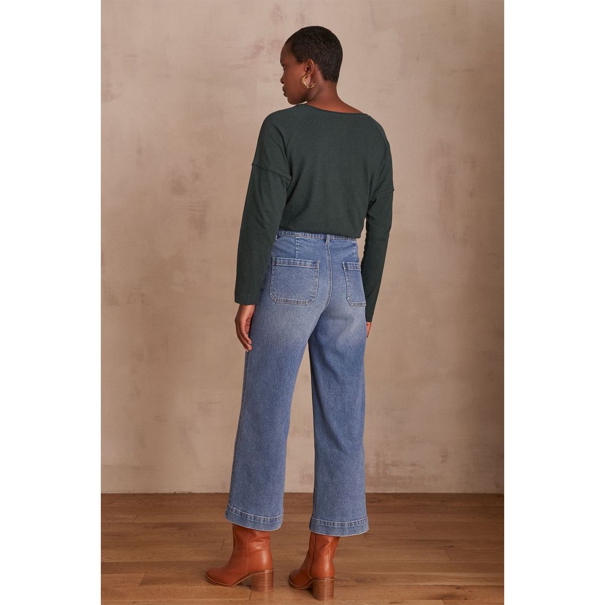 MAISON 123 - Jean Wide Leg Tiro Alto Mujer Maison 123