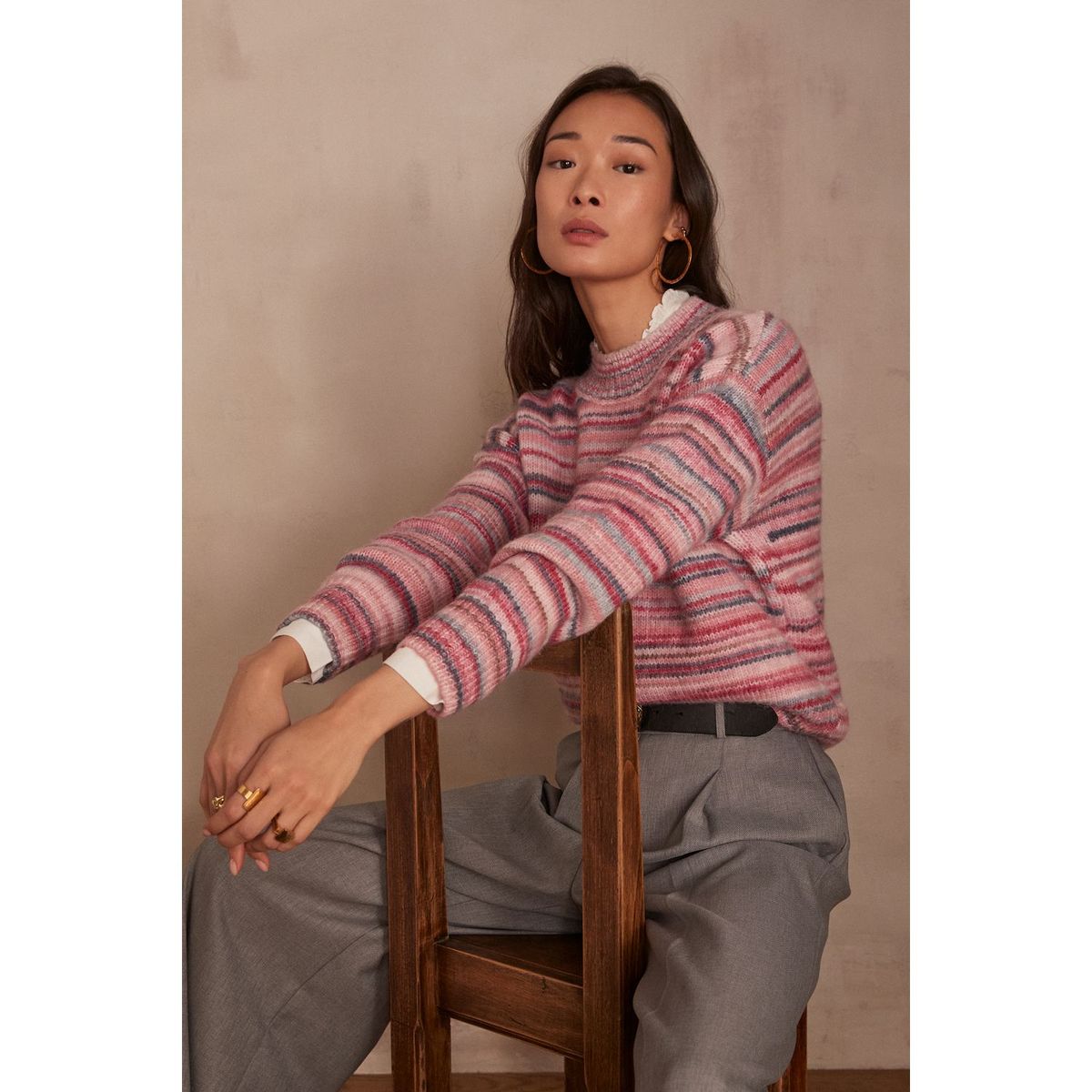 MAISON 123 - Chompa Manga Larga Mujer Maison 123