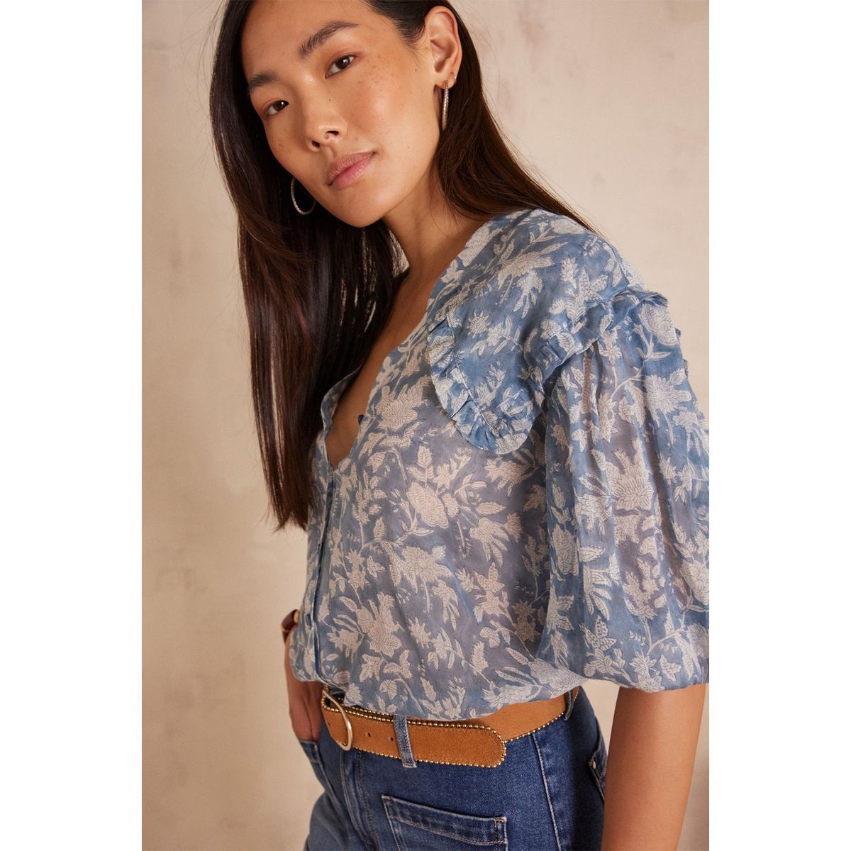 MAISON 123 - Blusa Cuello En V Mujer Maison 123