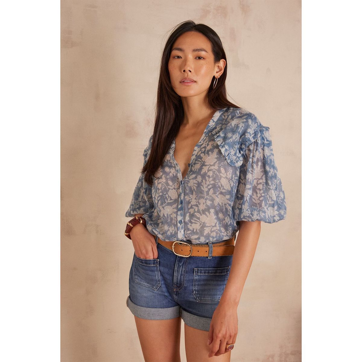 MAISON 123 - Blusa Cuello En V Mujer Maison 123