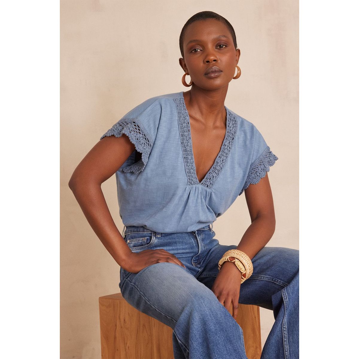 MAISON 123 - Polo Manga Corta Mujer Maison 123