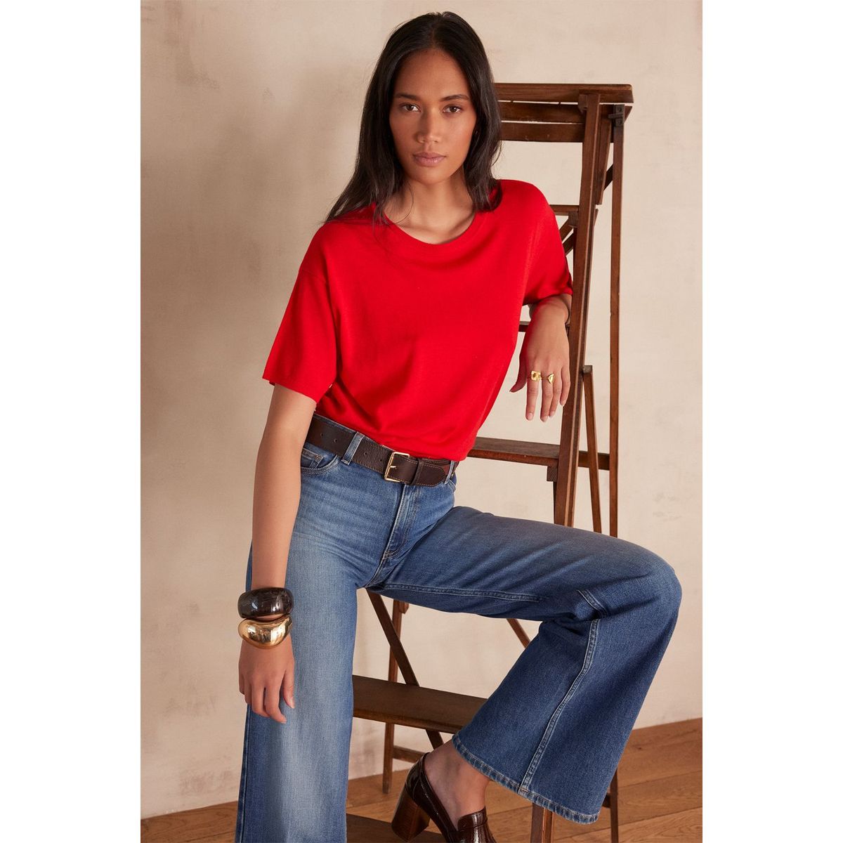 MAISON 123 - Chompa Manga Corta Mujer Maison 123