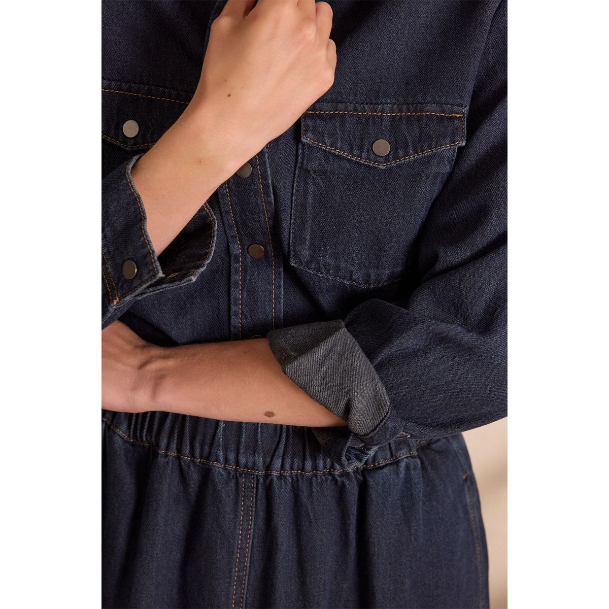 MAISON 123 - Blusa Denim Mujer Maison 123