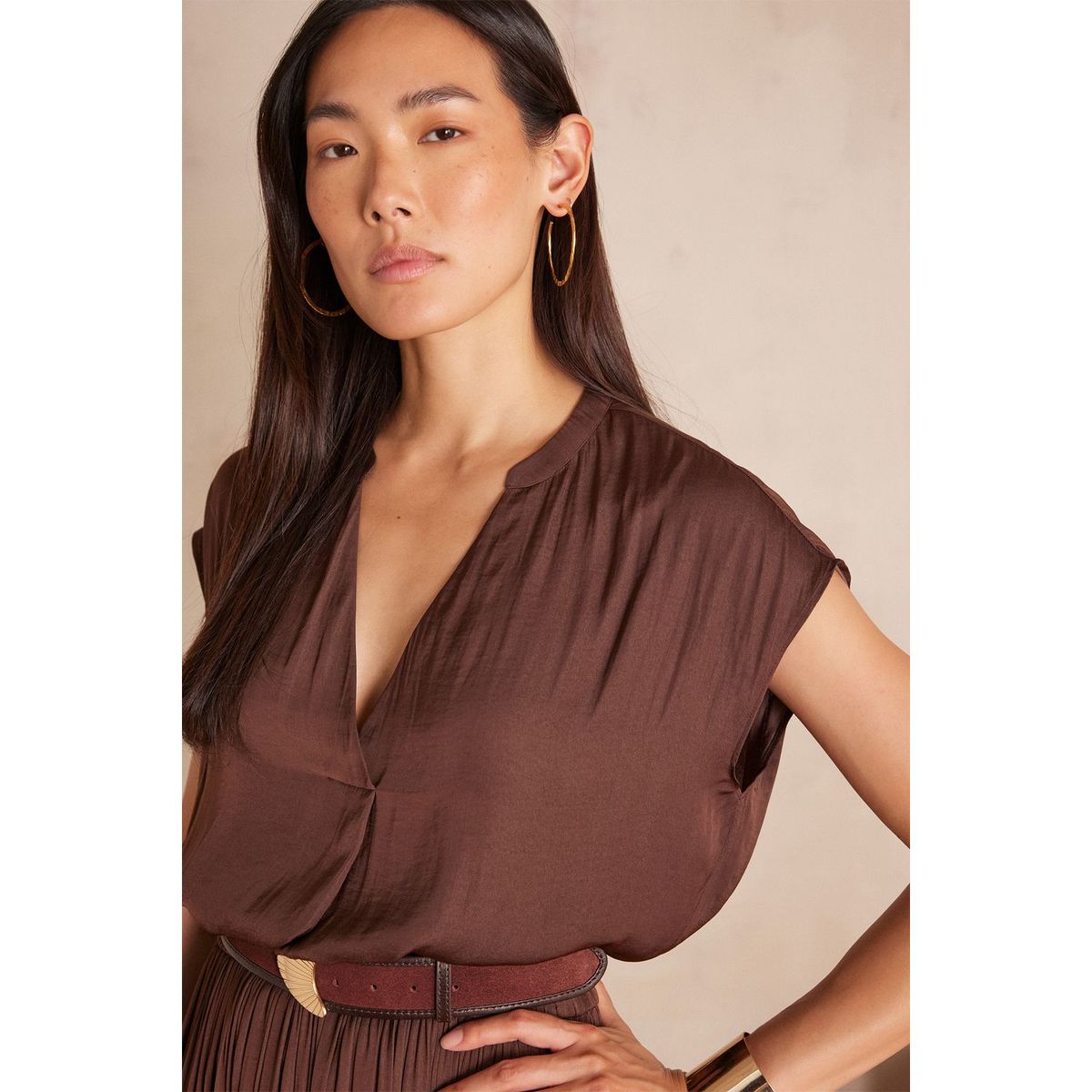 MAISON 123 - Blusa Sin Mangas Mujer Maison 123