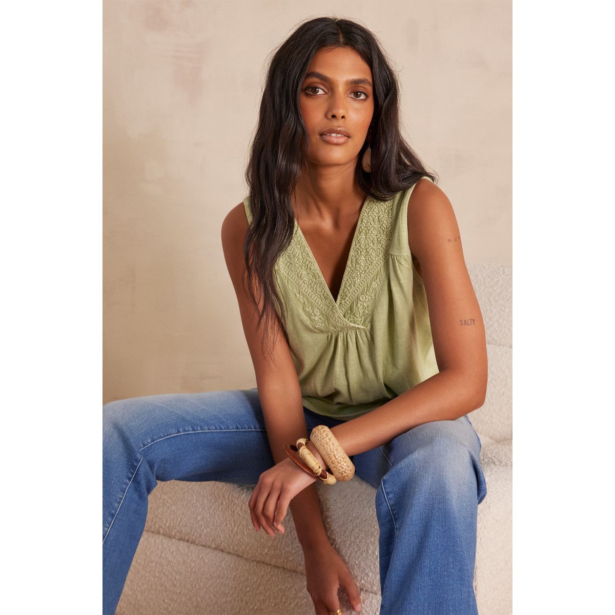 MAISON 123 - Polo Sin Mangas Mujer Maison 123