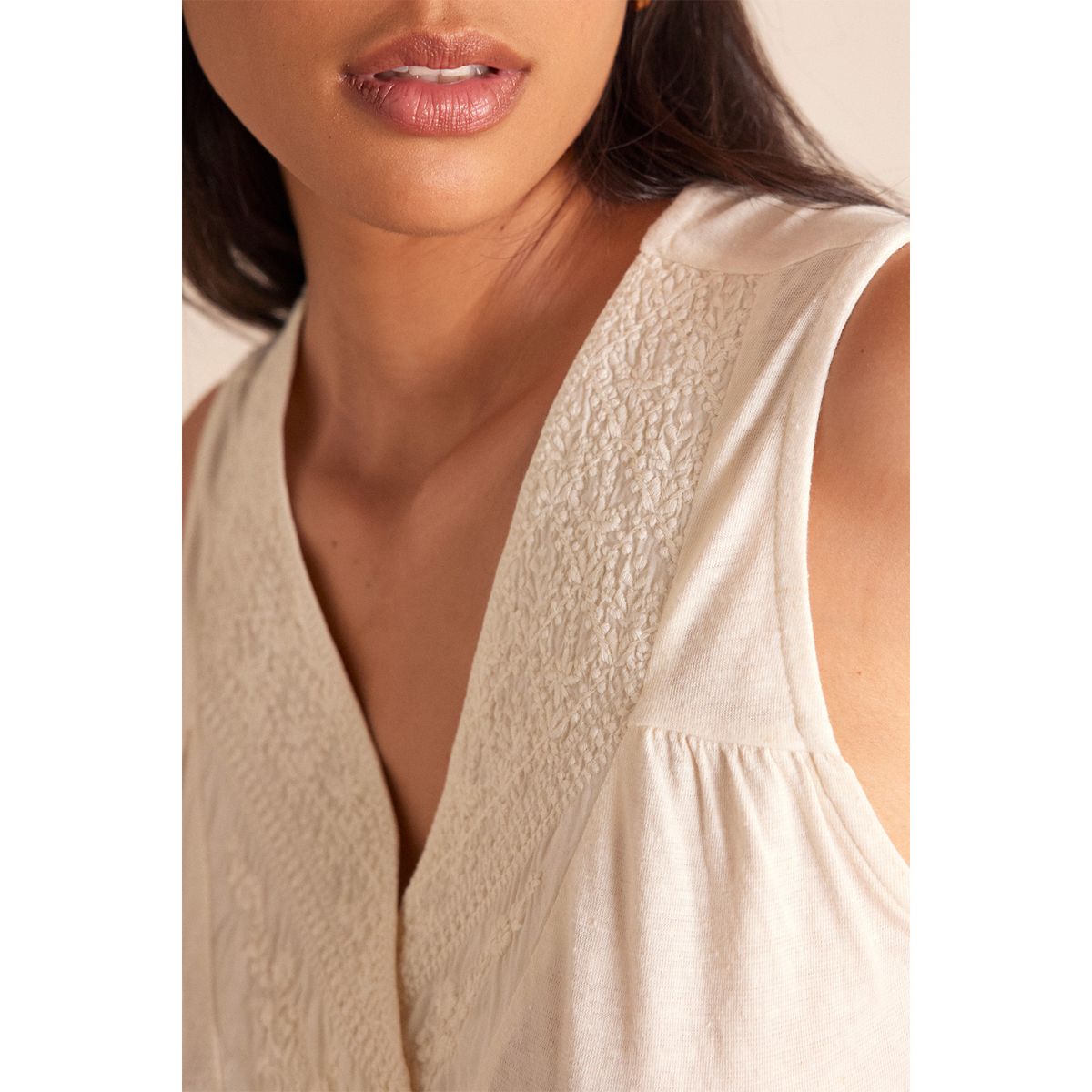 MAISON 123 - Polo Sin Mangas Mujer Maison 123