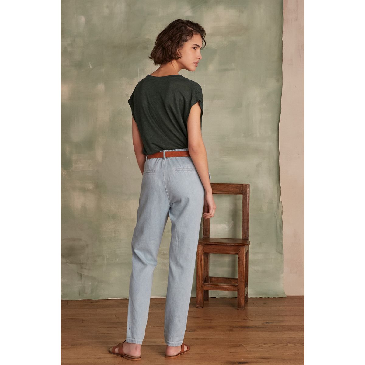 MAISON 123 - Jean Wide Leg Tiro Alto Mujer Maison 123