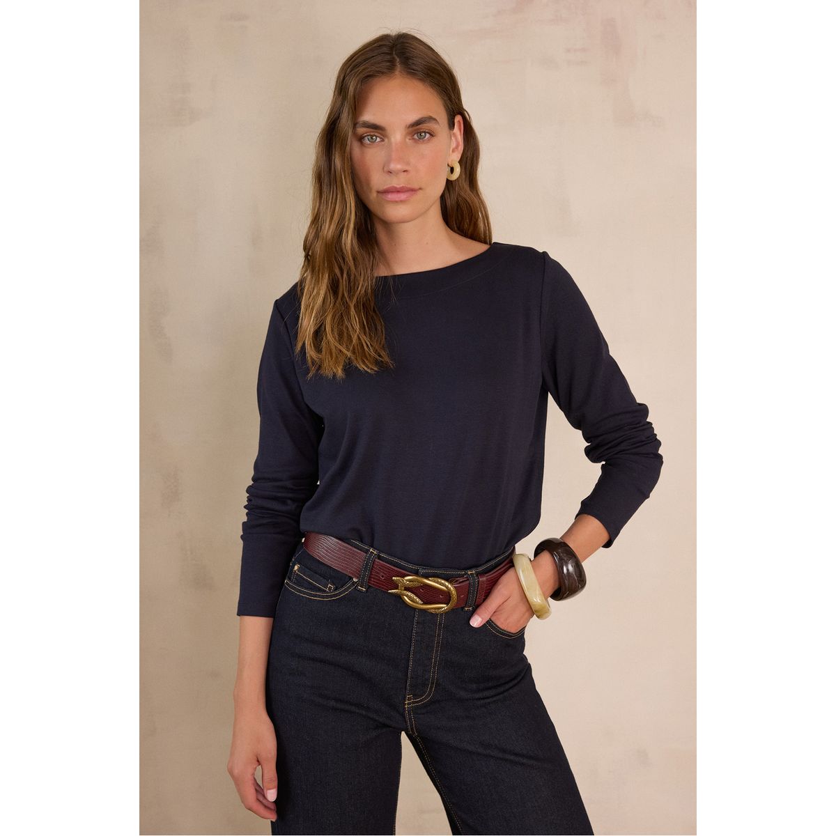 MAISON 123 - Polo Manga Larga Mujer Maison 123