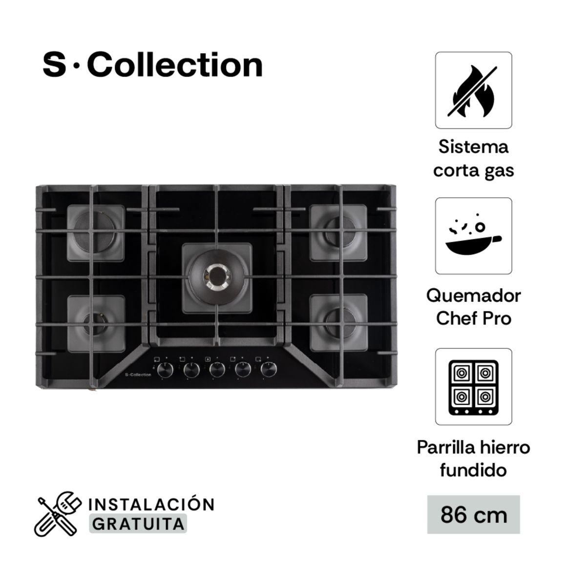 SCOLLECTION - Encimera De Vidrio Templado