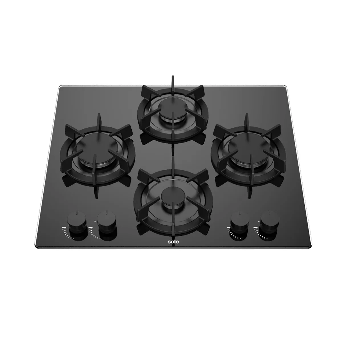 SOLE - Encimera Vid Tempgas 65cm Rubí