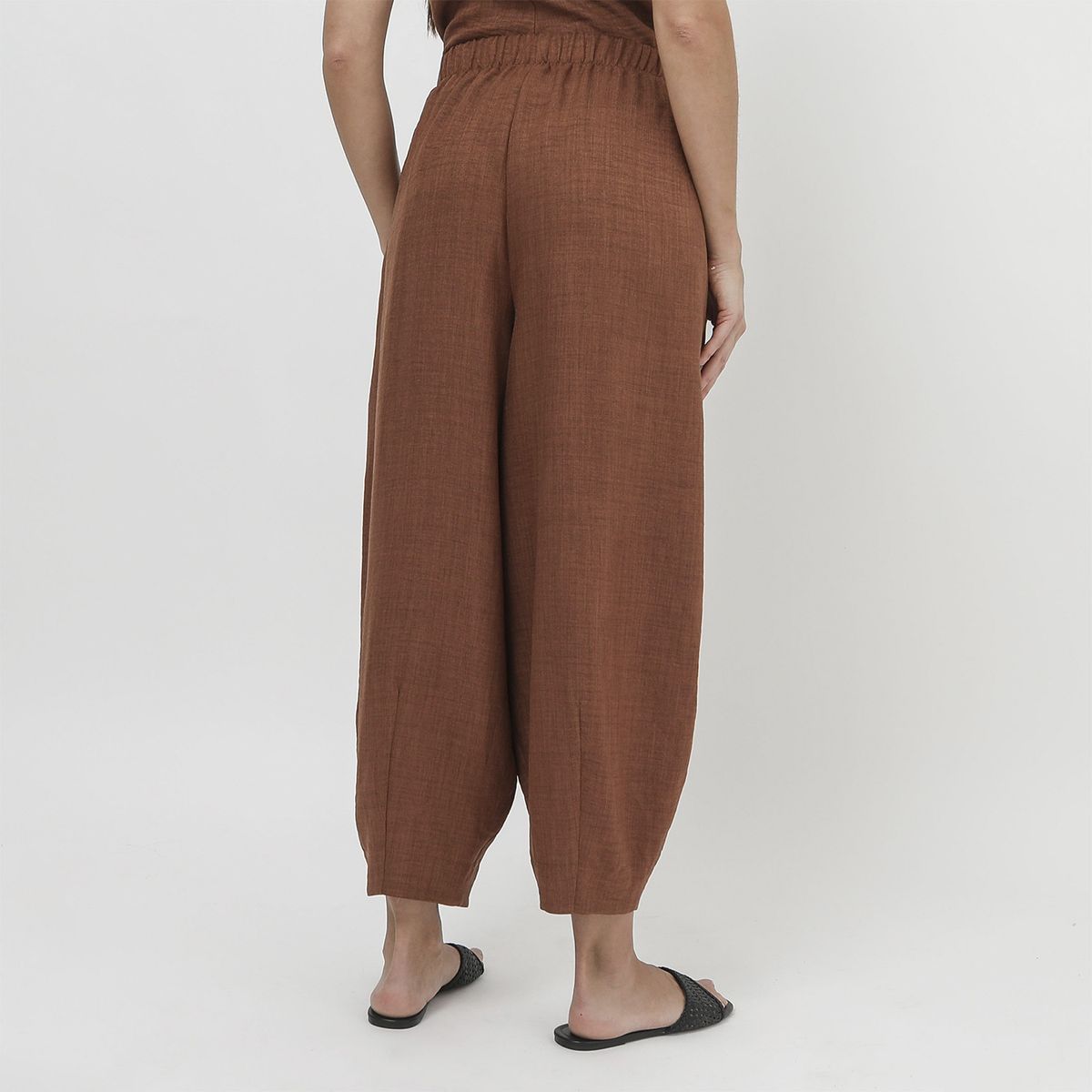 BASEMENT - Pantalón Balloon Tiro Medio Mujer Basement