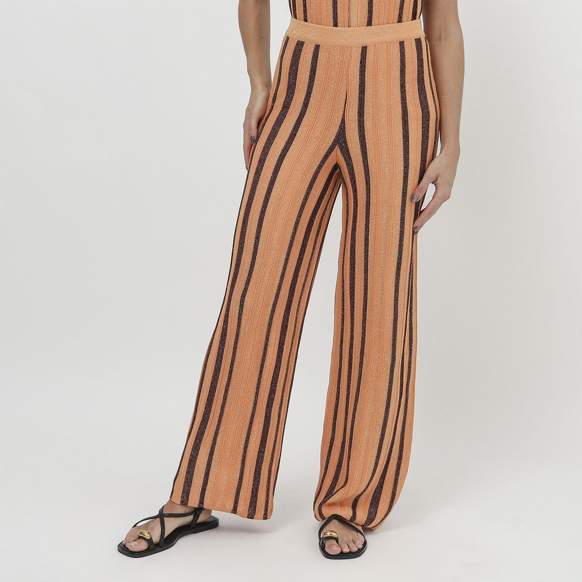 BASEMENT - Pantalón Boot Cut Tiro Alto Mujer Basement