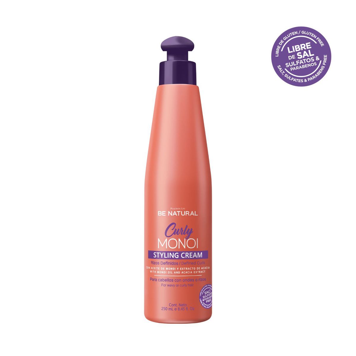 BE NATURAL - Styling Cream Curly Monoi 250ml Be Natural