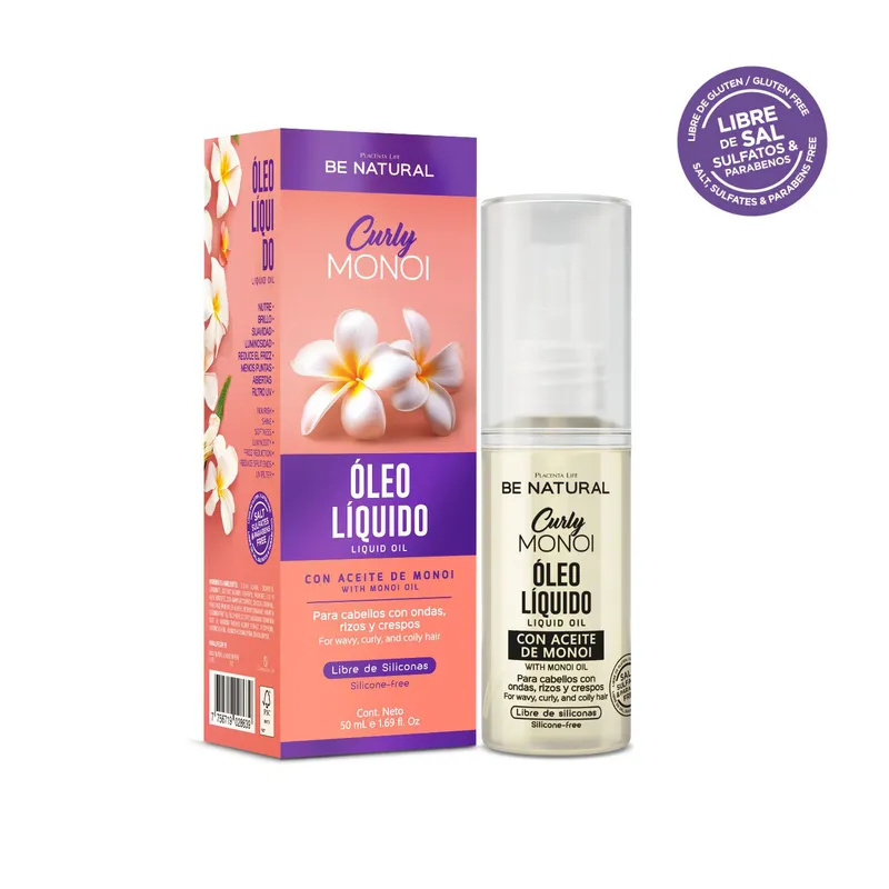 BE NATURAL - Óleo Liquido Curly Monoi 50ml Be Natural