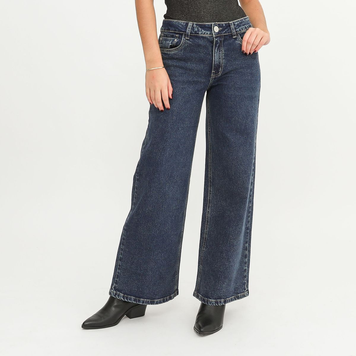DENIMLAB - Jean Wide Leg Tiro Bajo Mujer Denimlab