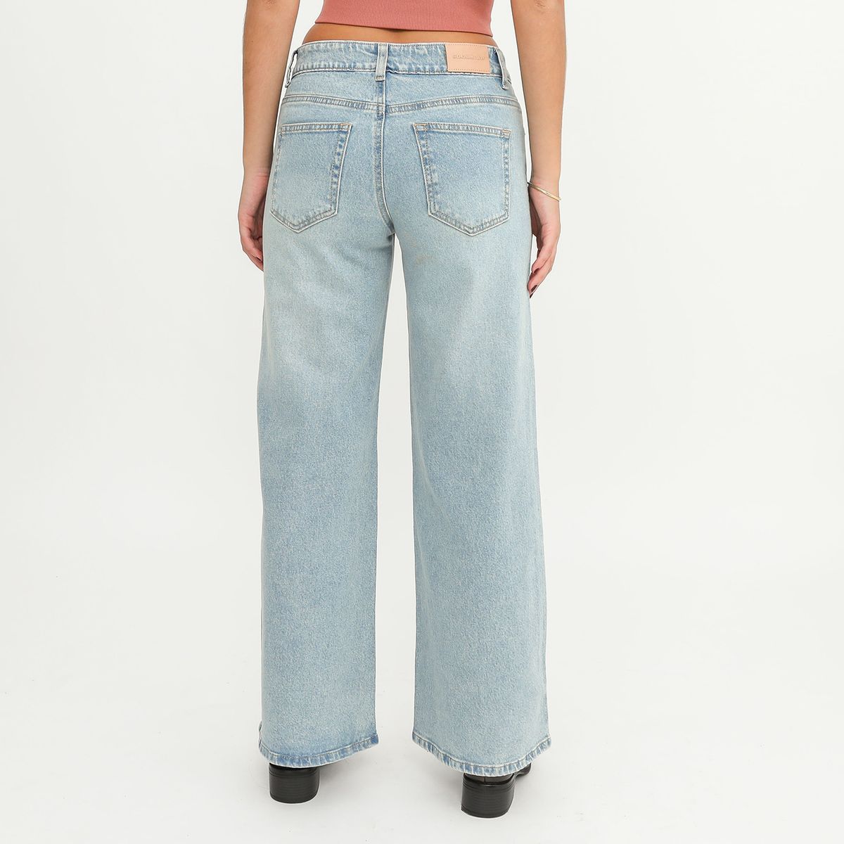 DENIMLAB - Jean Wide Leg Tiro Bajo Mujer Denimlab