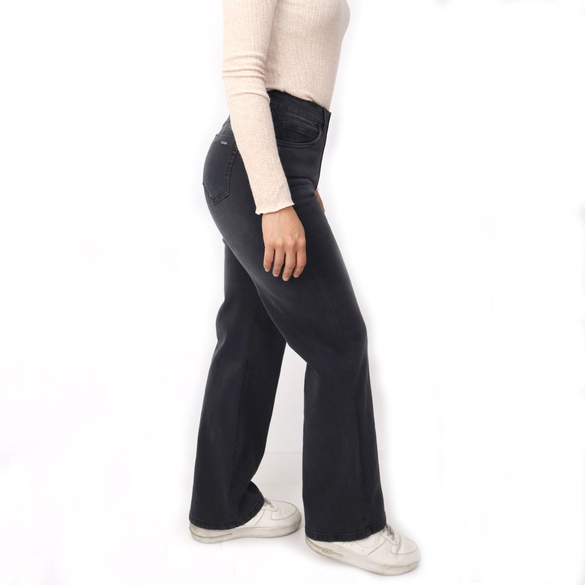 KAYRA POBLET - Jean Straight Tiro Alto Mujer Kayra Poblet 