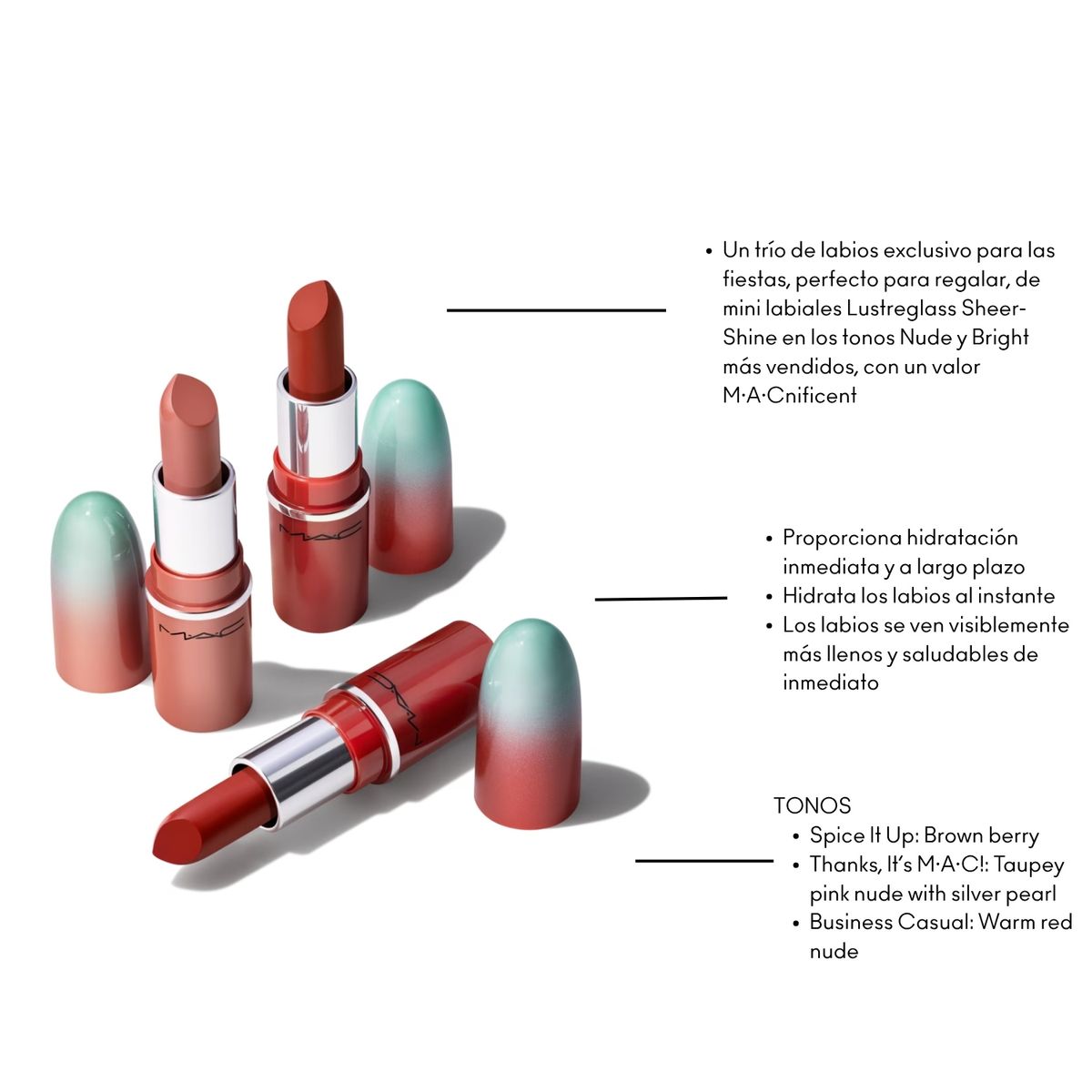 MAC - Set De Labiales Nudes