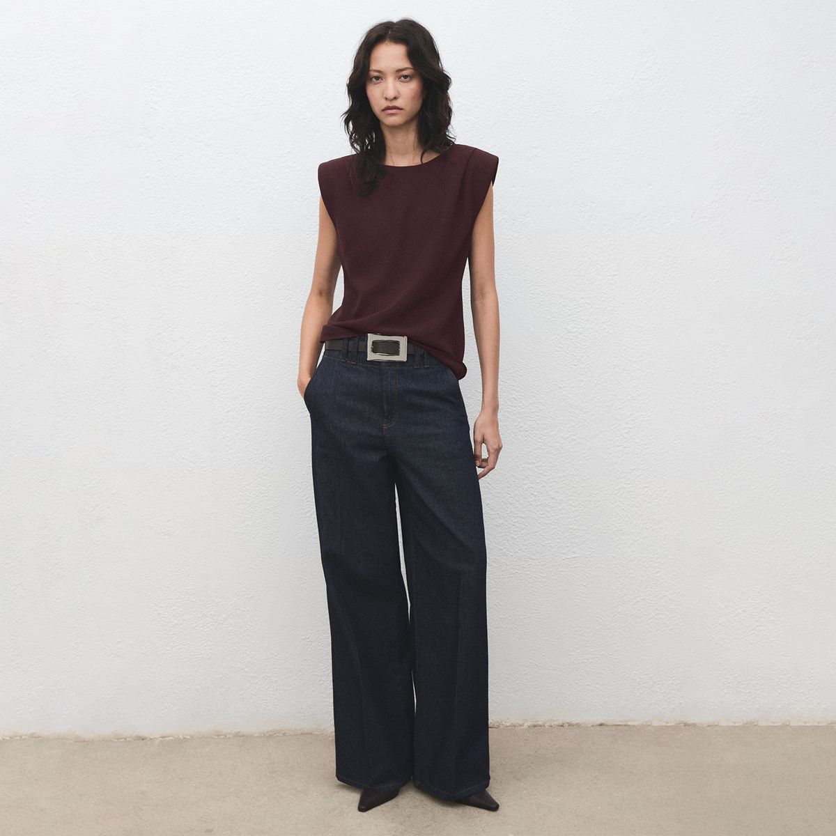 MANGO - Blusa Sin Mangas Mujer Mango