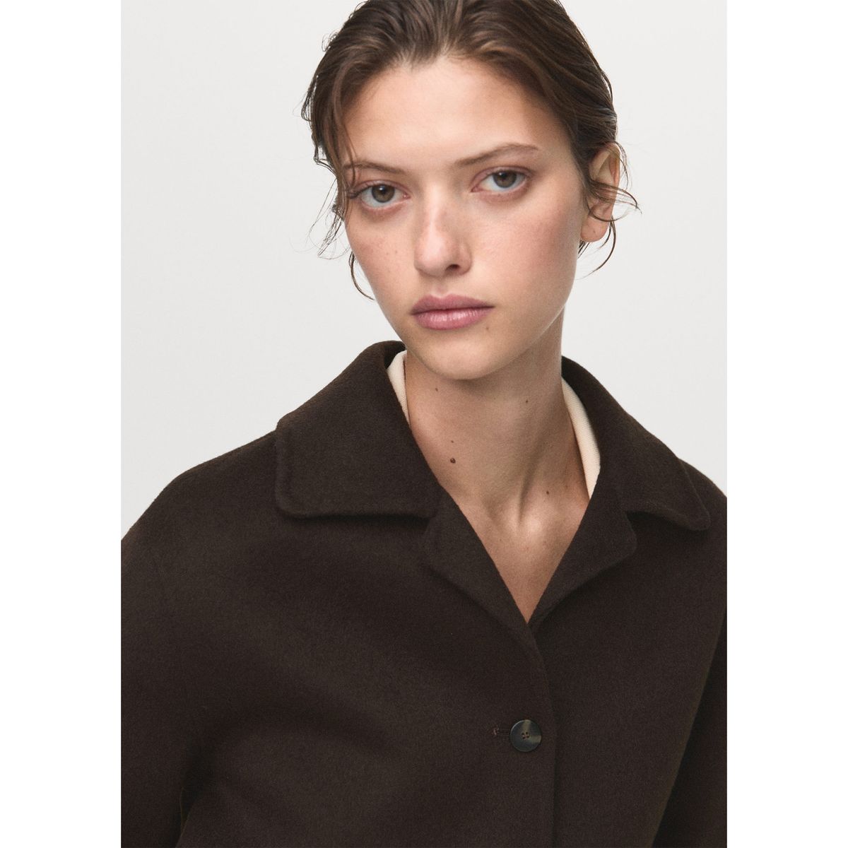 MANGO - Abrigo Corto Mujer Mango