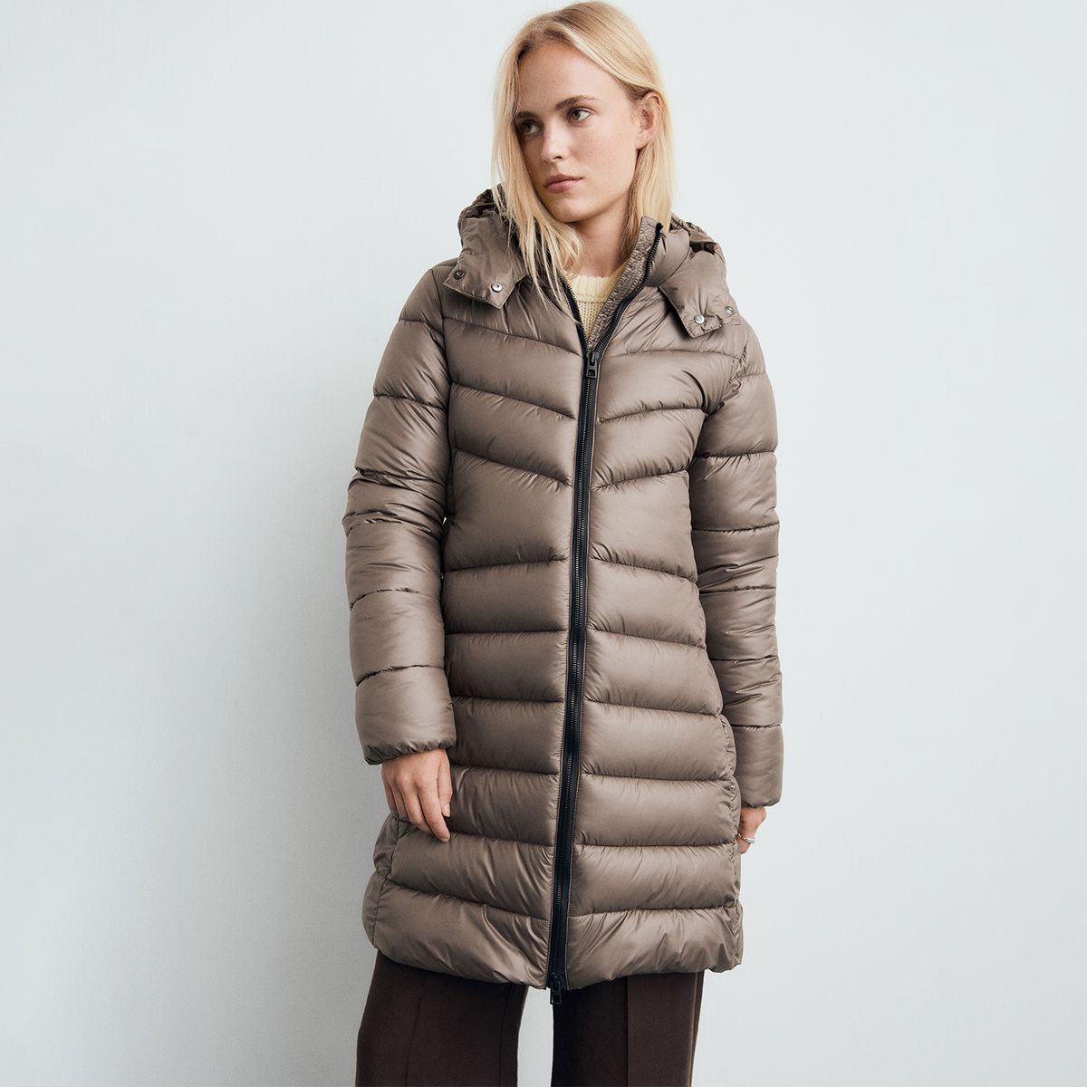 MANGO - Casaca Larga Mujer Mango