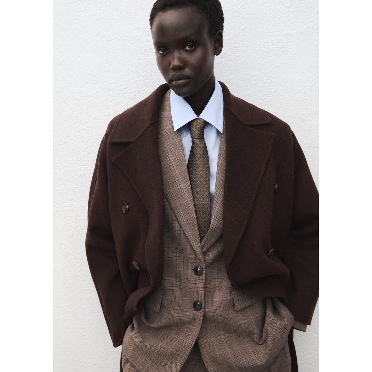 MANGO - Abrigo Largo Mujer Mango